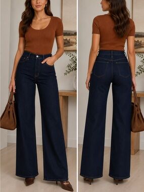 FRAME Le Slim Palazzo Jeans – Size 26 – NWT